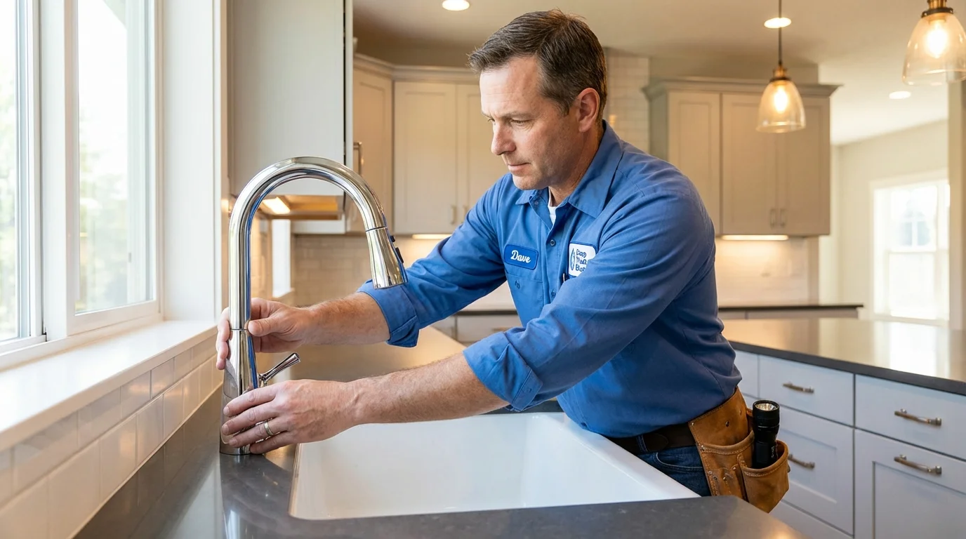 Kitchen faucet installation by Johns Plumbing LLC in Jamaica