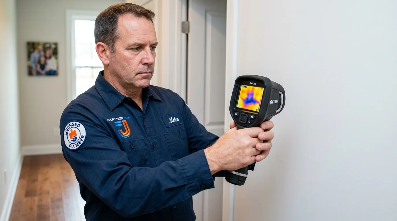 Thermal imaging leak detection by Johns Plumbing LLC in Jamaica